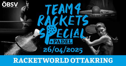 Team Event für alle Racketsport-Liebhaber